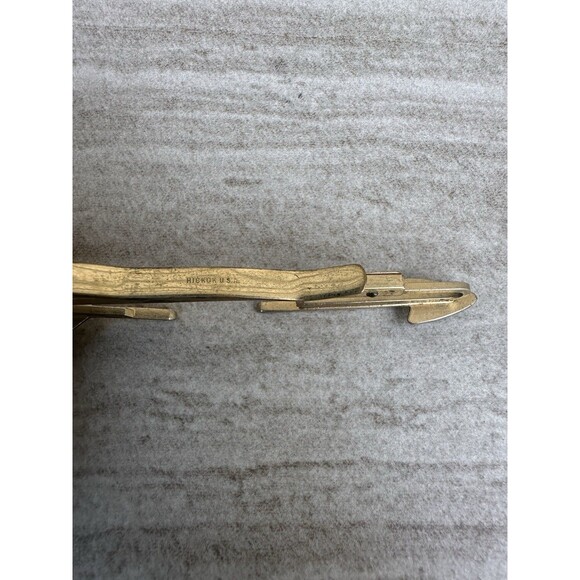 Vintage HICKOK U.S.A. Gold Tone Arrow Tie Clip/Clasp Extendable - Picture 4 of 7